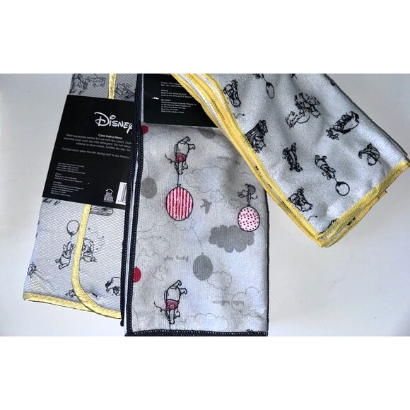 2x Disney Winnie The Pooh 3 Pack Microfiber Kitchen Towels & 1 dish drying Mat - Picture 4 of 4